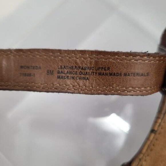 Women's NATURALIZER Monteda Leather‎ Ankle Strap Brown Sport Sandals US Size 8M - Picture 6 of 6